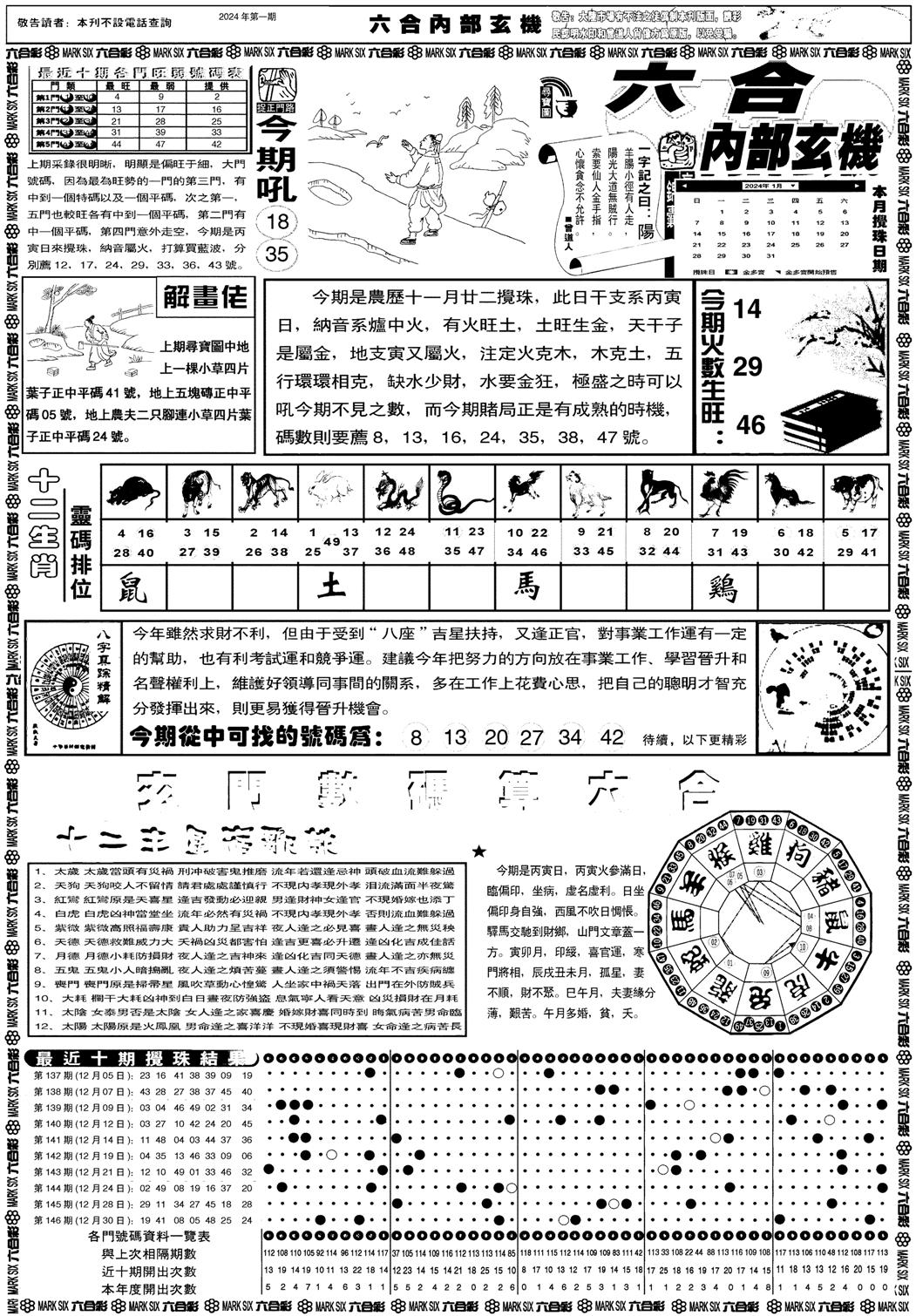 六合内部玄机A-1