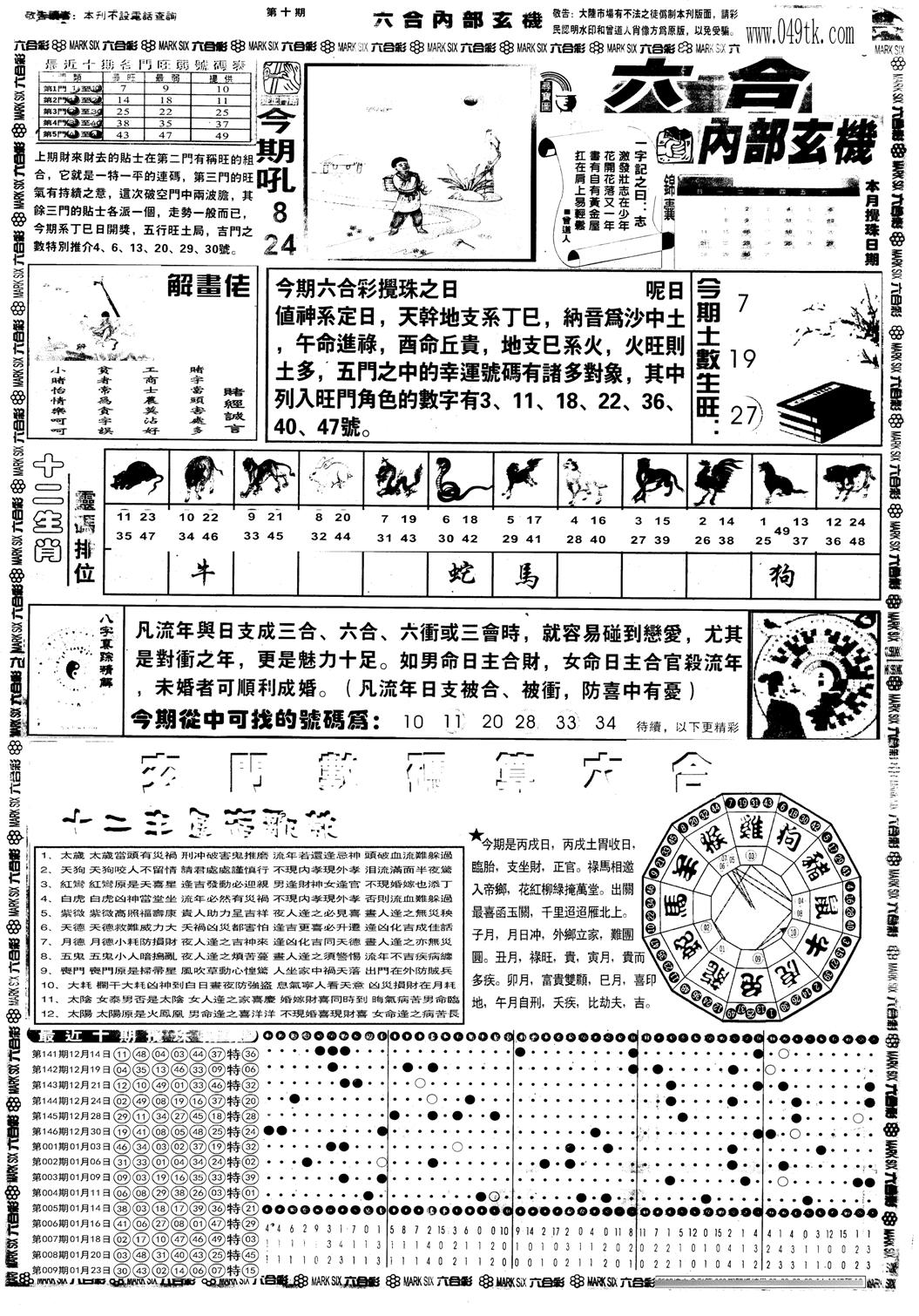 六合内部玄机A-10