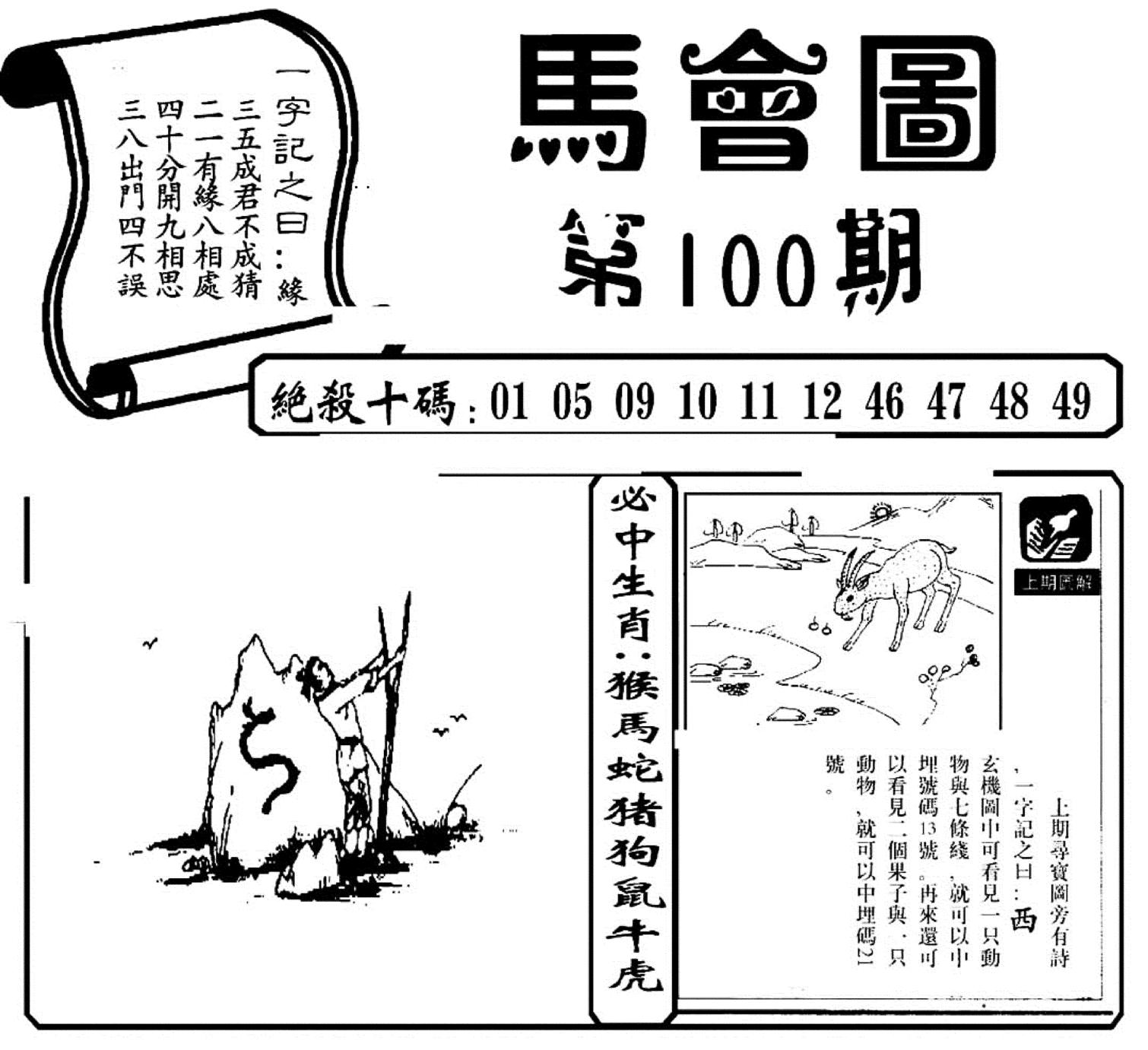 马会图(新)-100