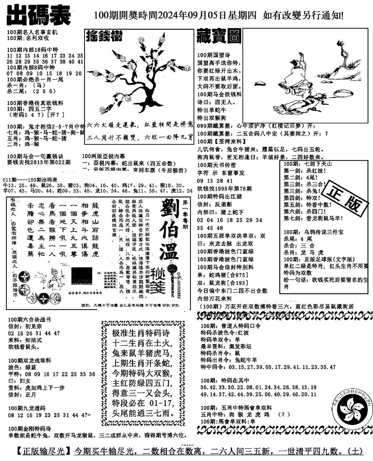 出码表(新料)-100