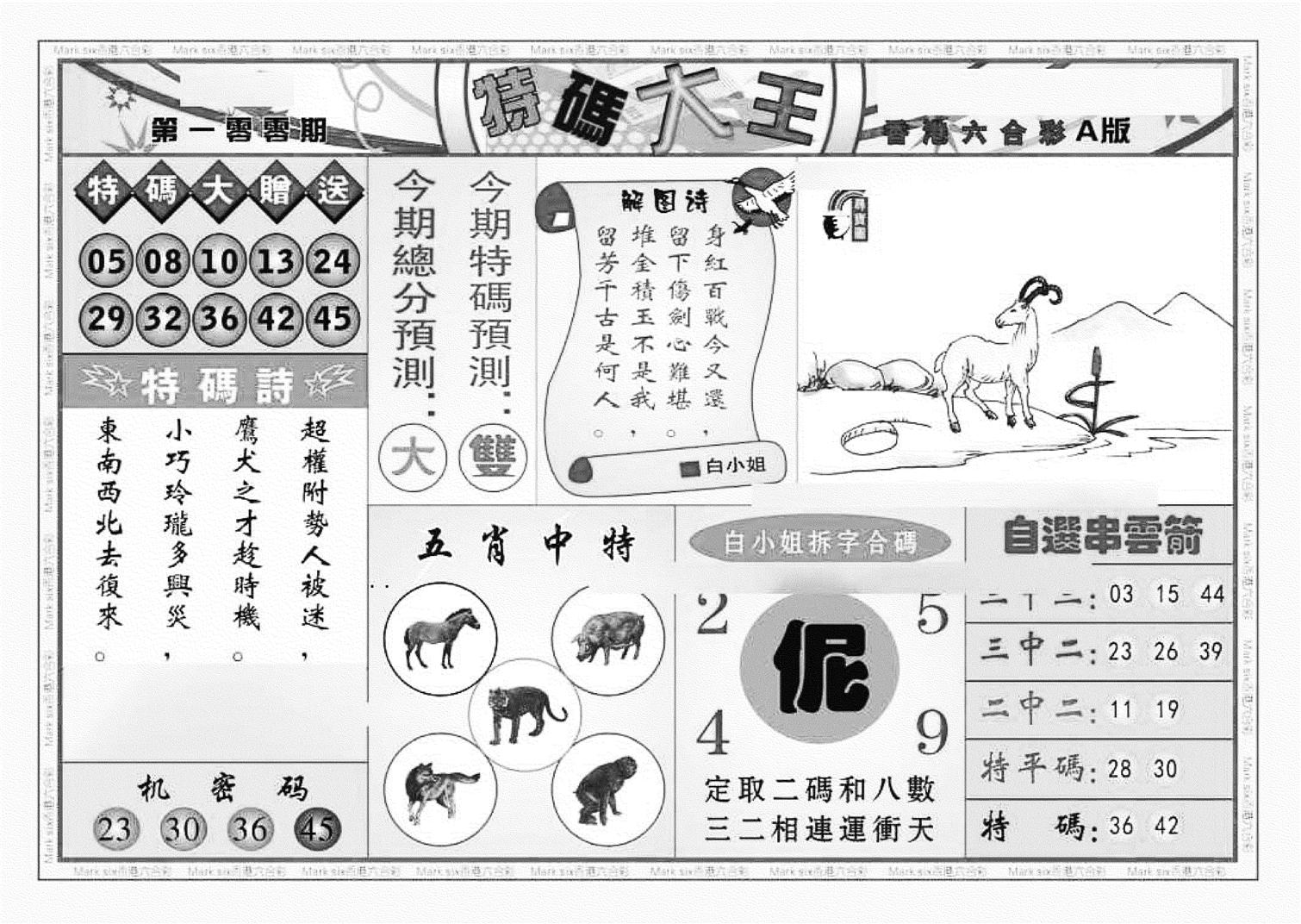 特码大王A（新图）-100