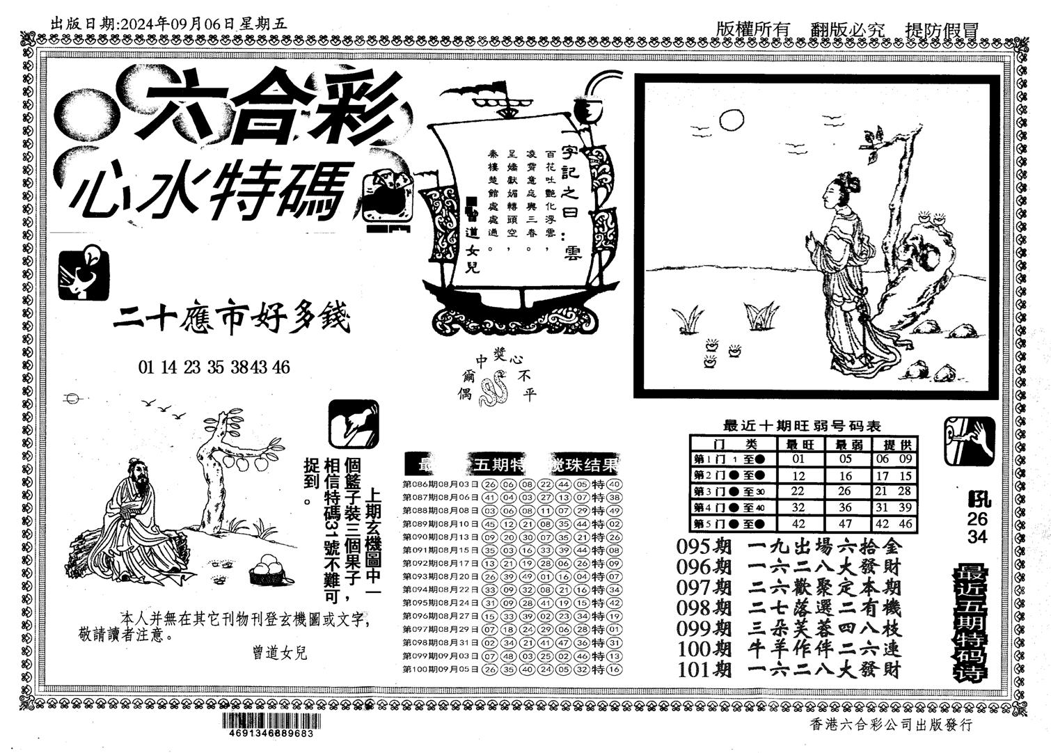 新特码心水-101