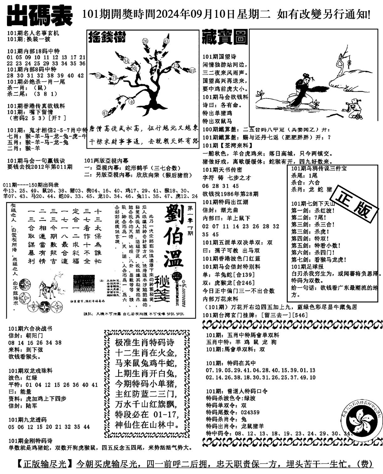 出码表(新料)-101