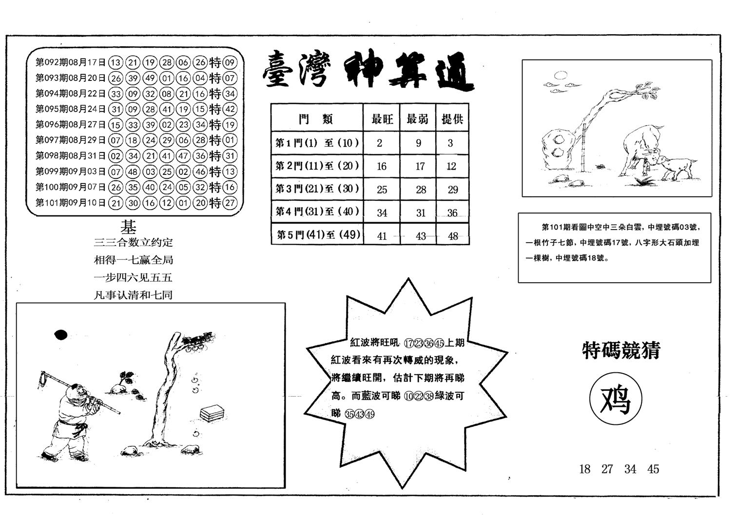 另台湾神算通-102