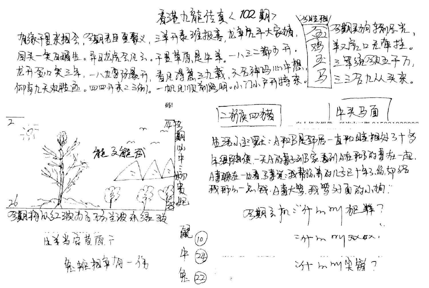 正版手写九龙-102