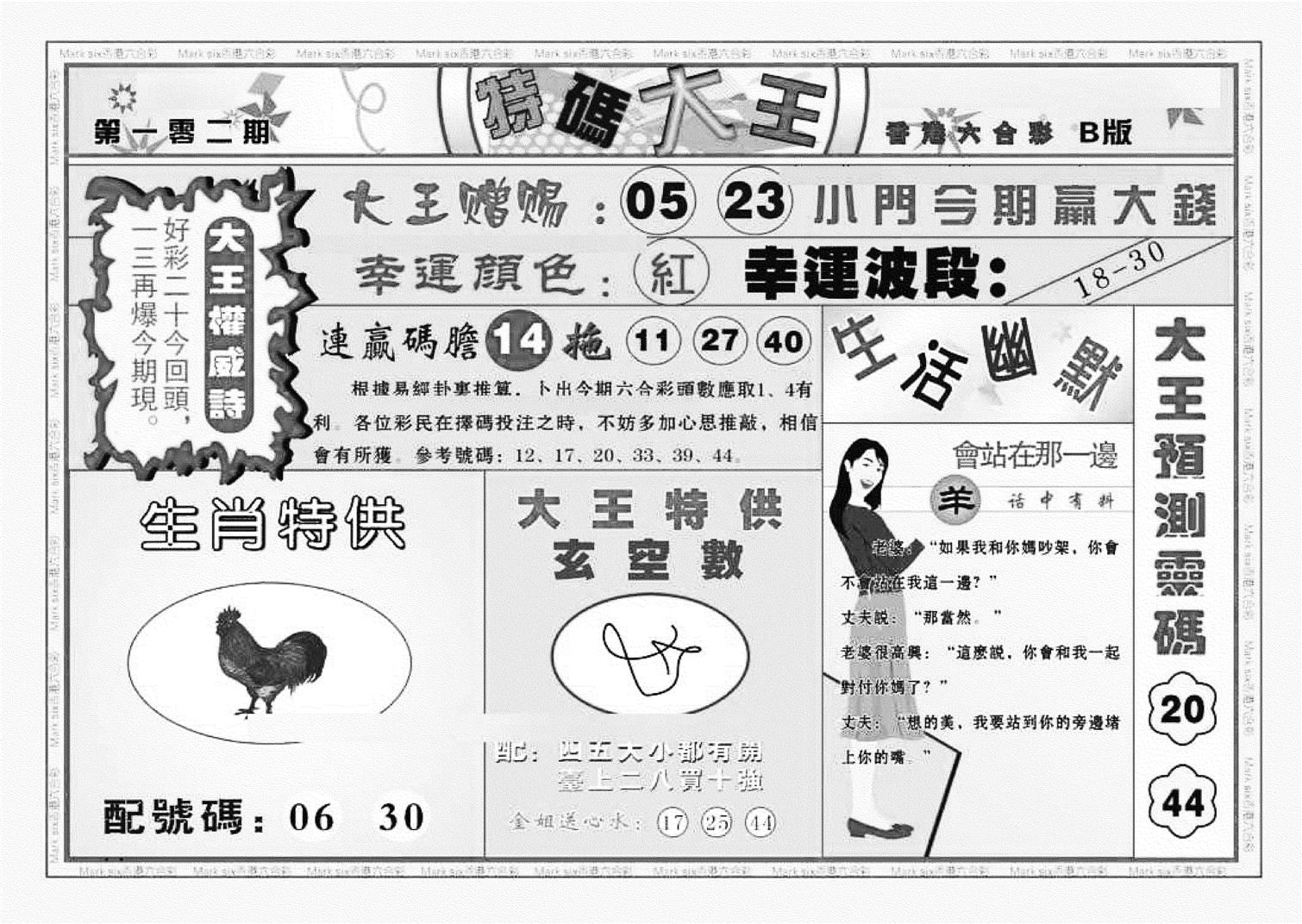 特码大王B（新图）-102