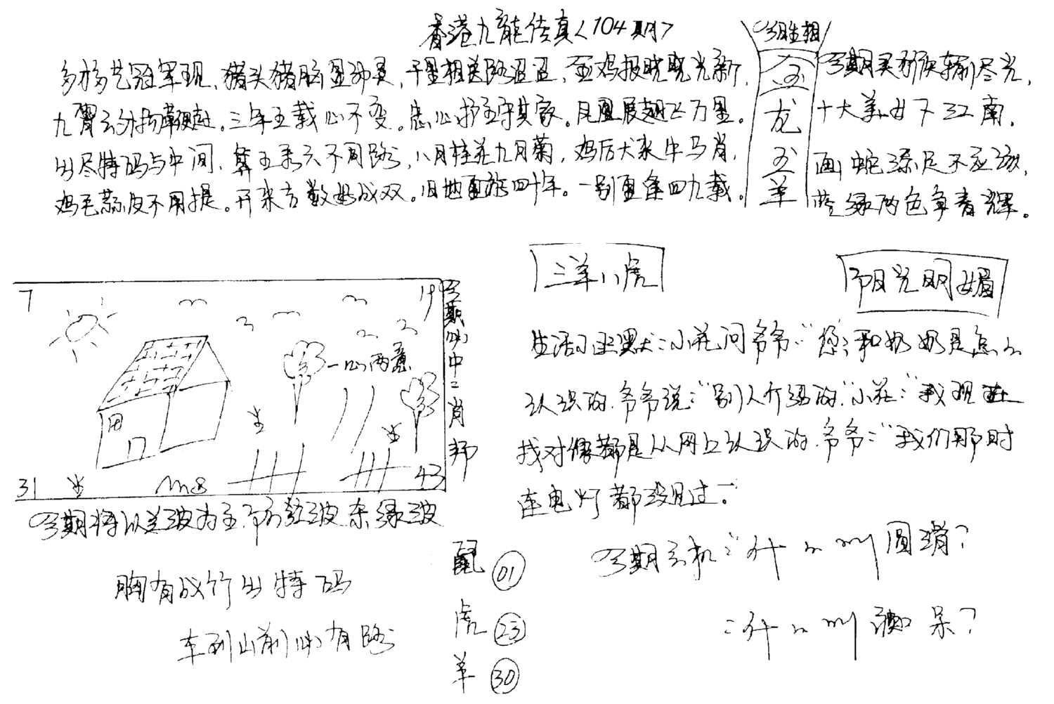 正版手写九龙-104