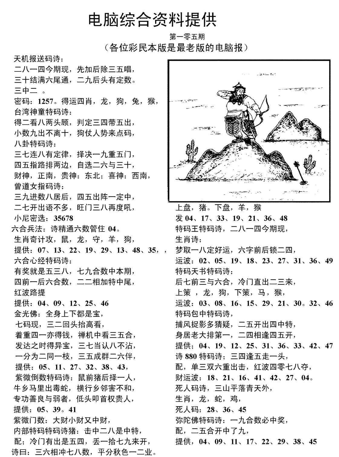 当日电脑综合资料C-105