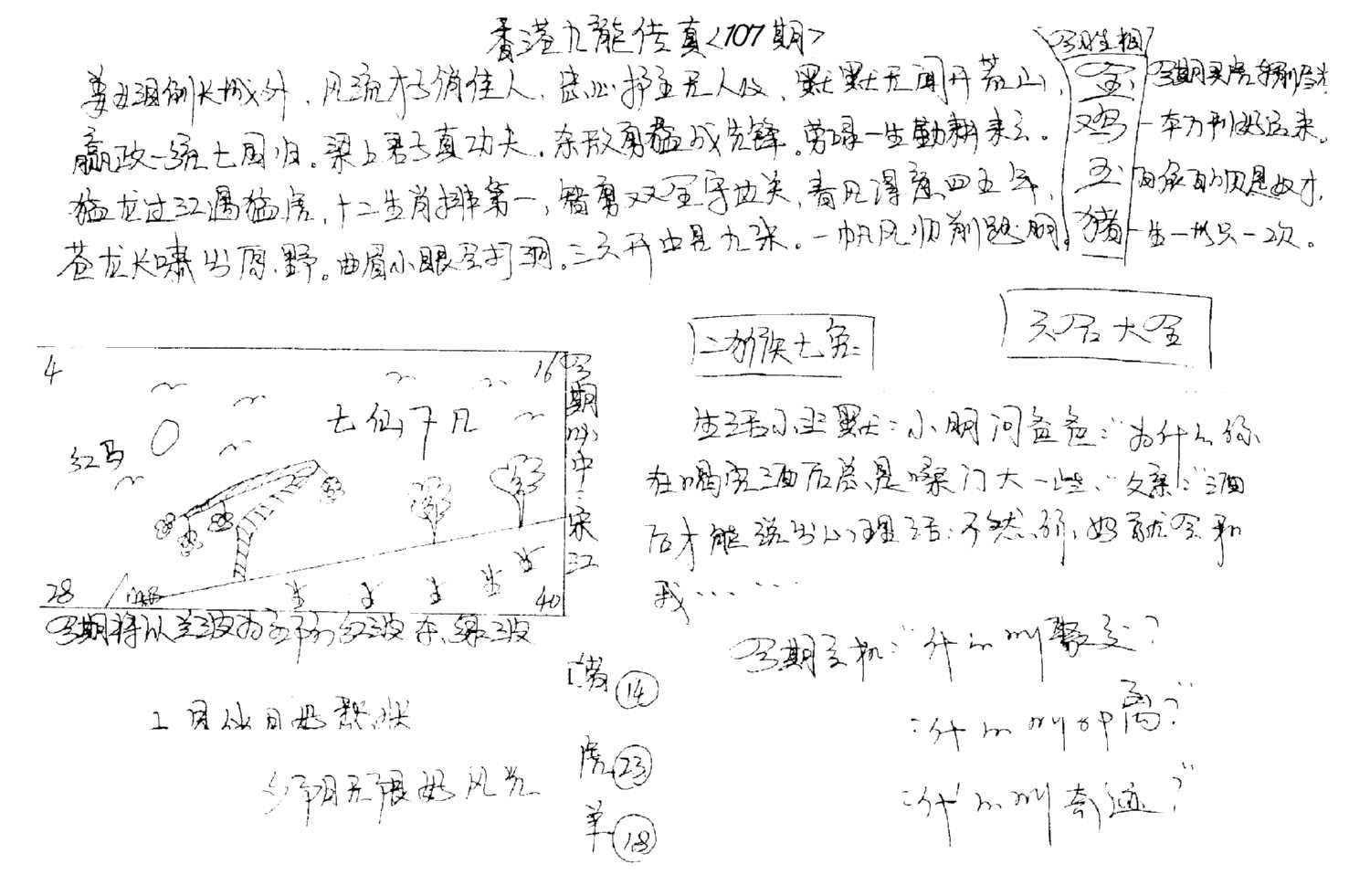 正版手写九龙-107