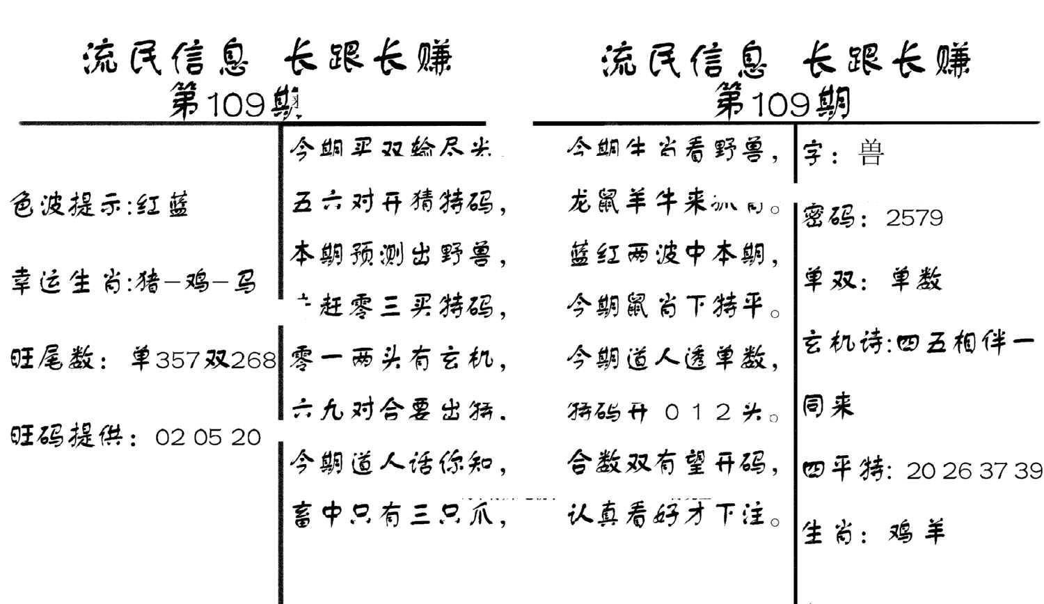 流民信息-109