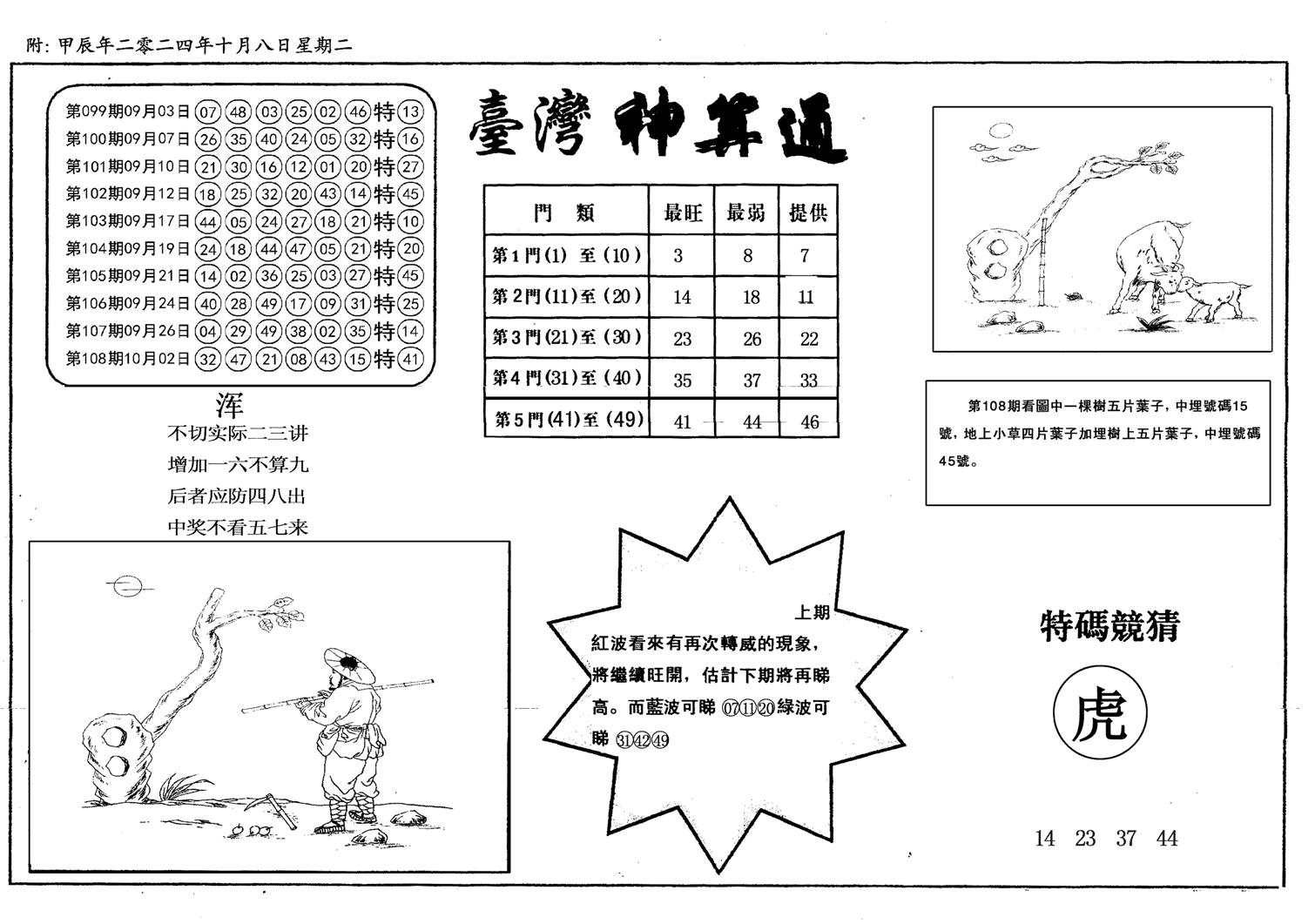 新潮汕台湾神算-109