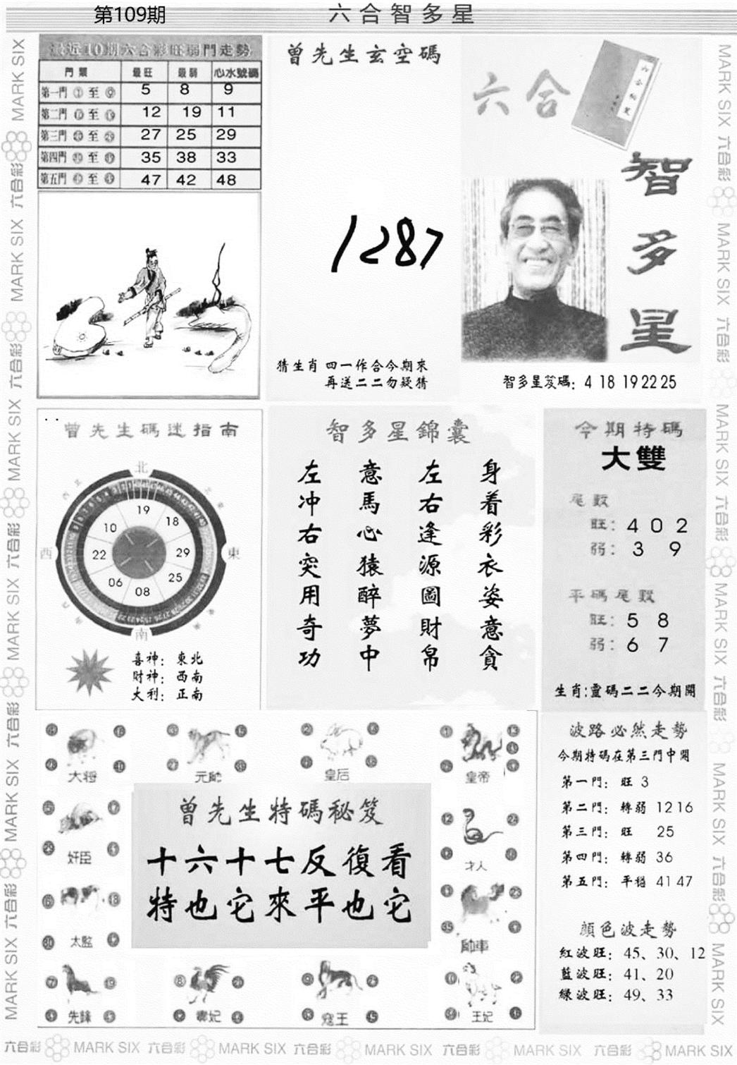 六合智多星-109