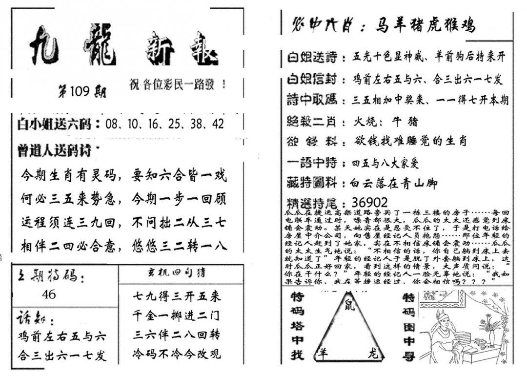 九龙新报(生肖版)-109