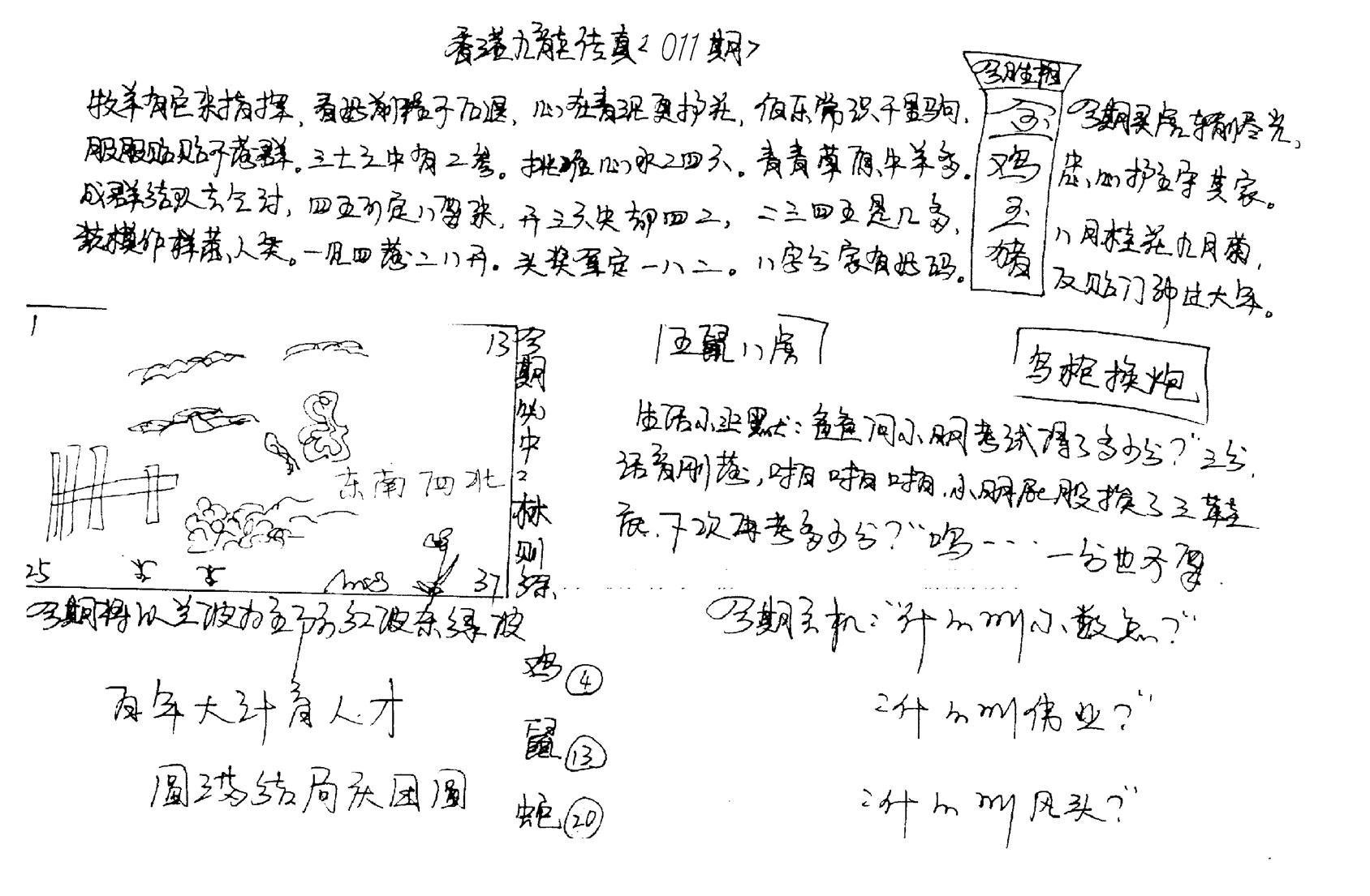 正版手写九龙-11