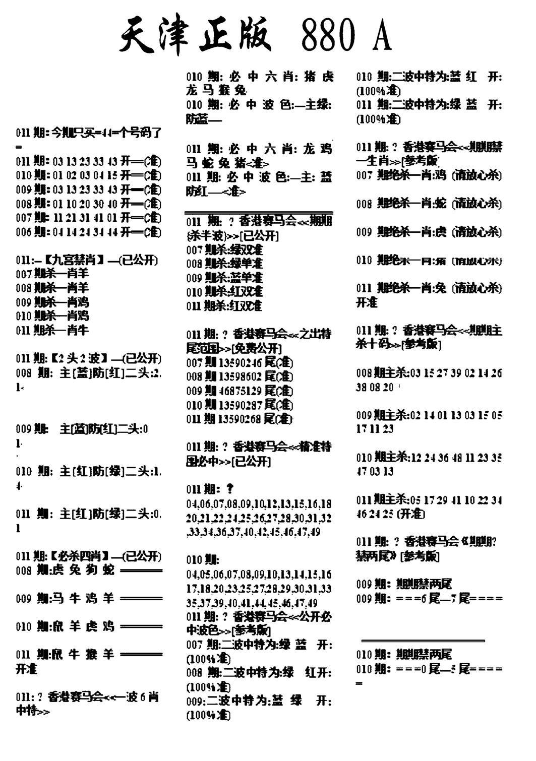 天津正版880A-11