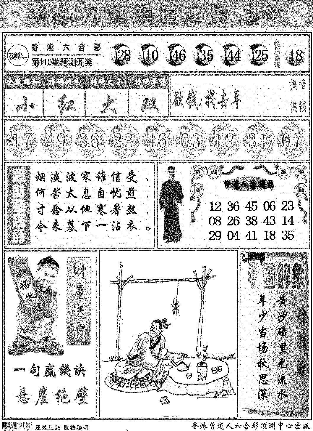 九龙挂牌解特码A-110