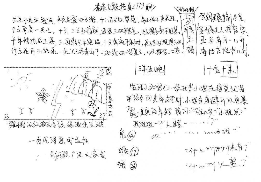 手写九龙内幕A-110