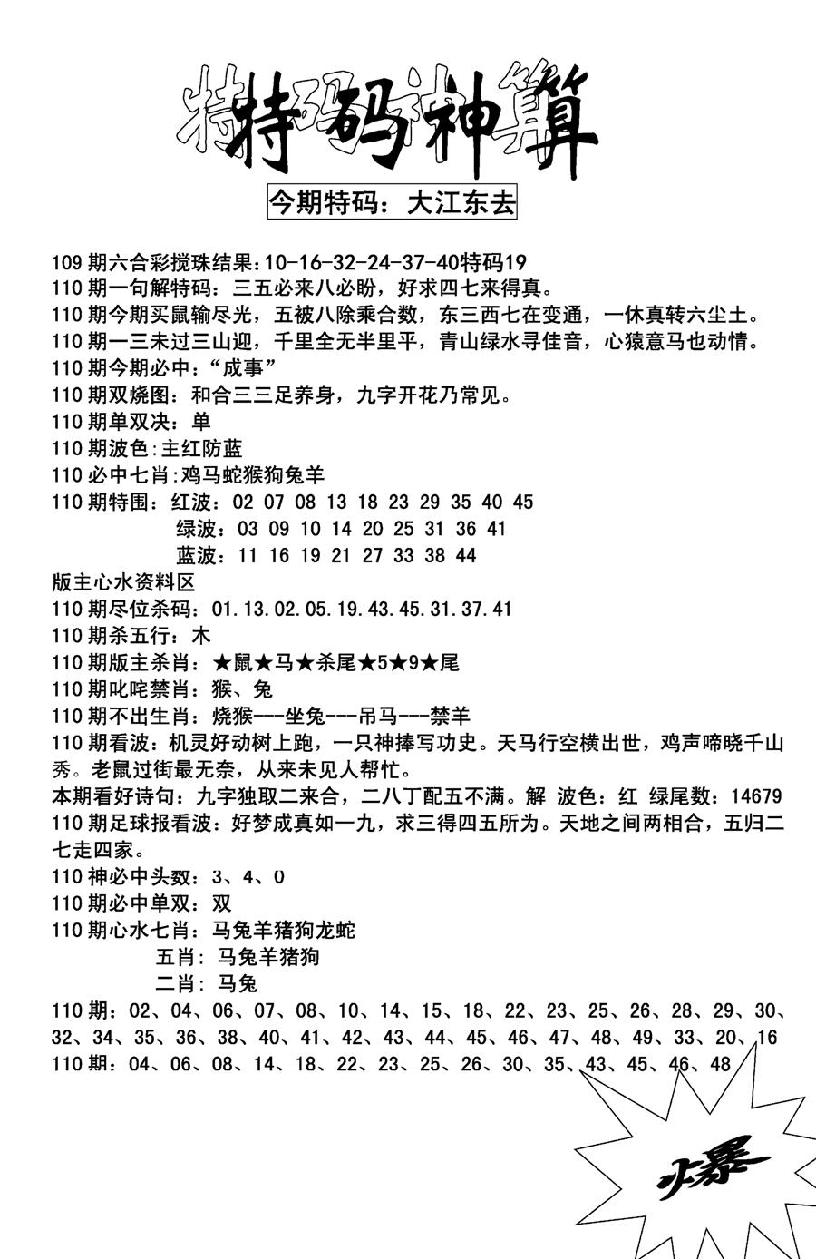 特码神算(新图)-110