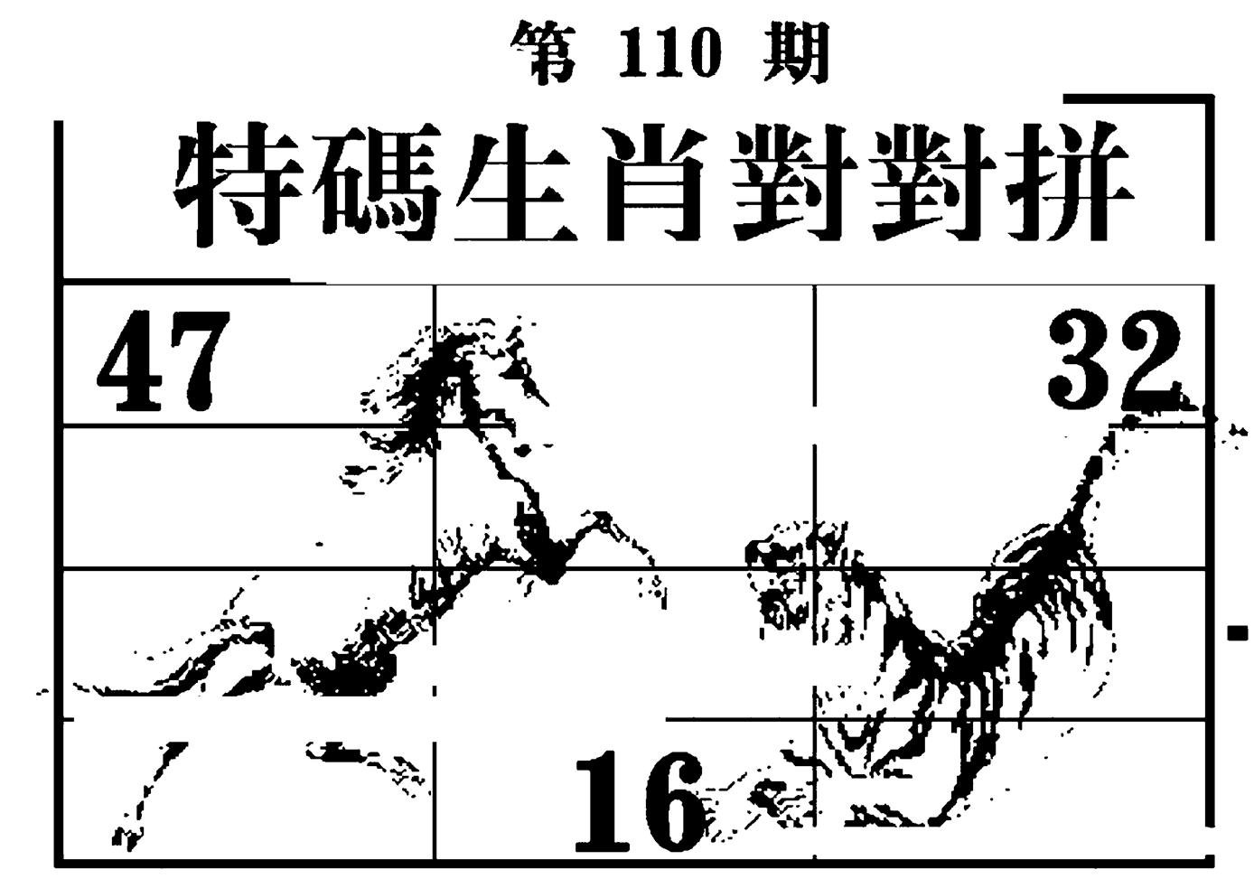 特码生肖对对拼-110