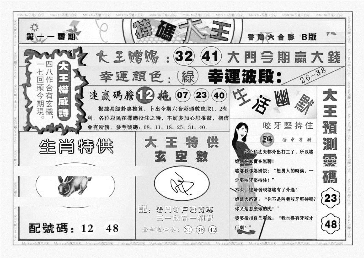 特码大王B（新图）-110