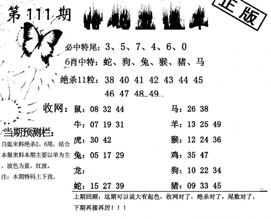 特码直通车-111