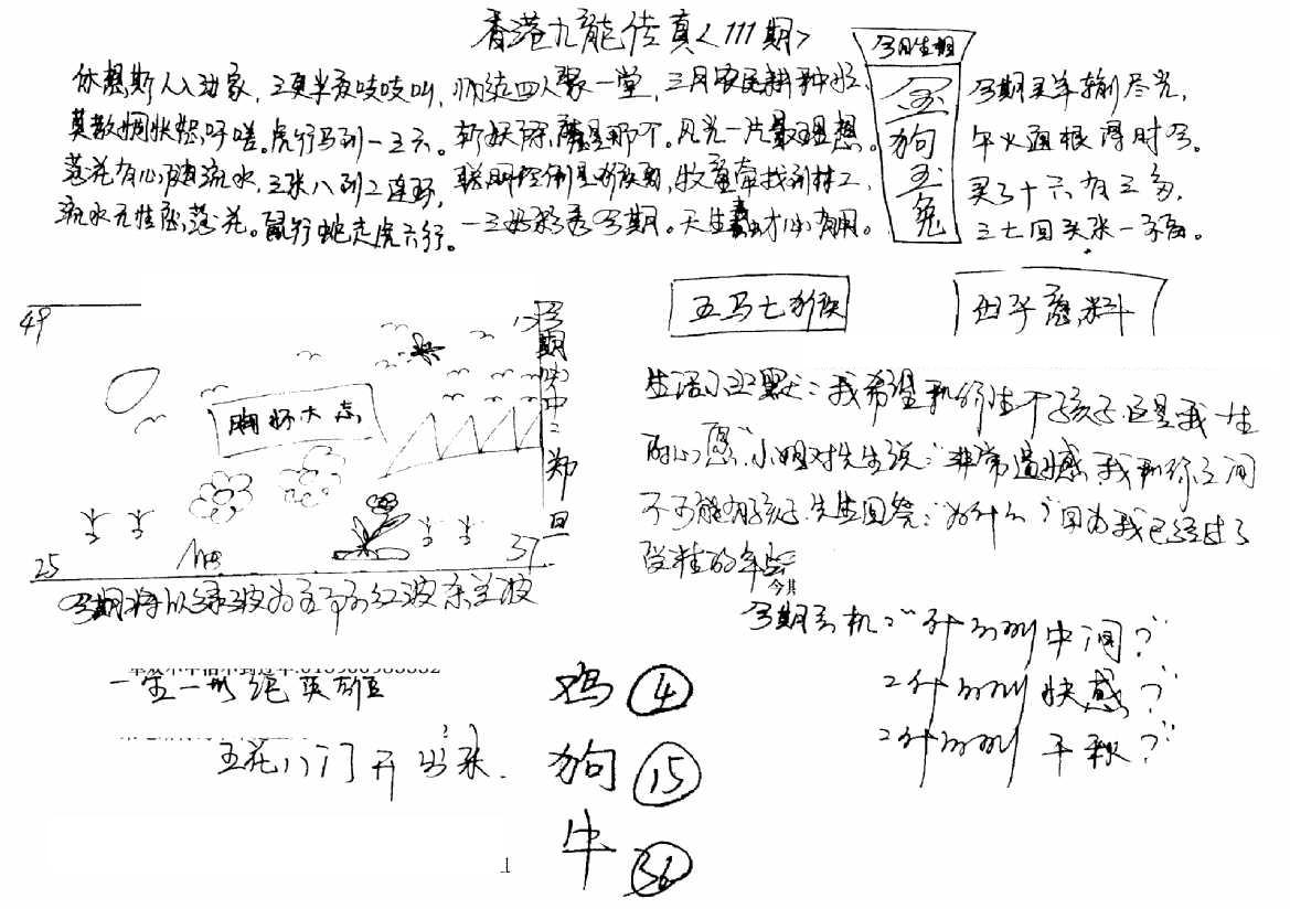 正版手写九龙-111