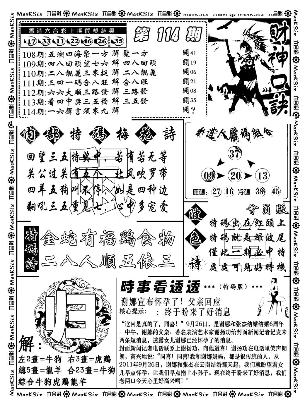 财神码报(新料)-114