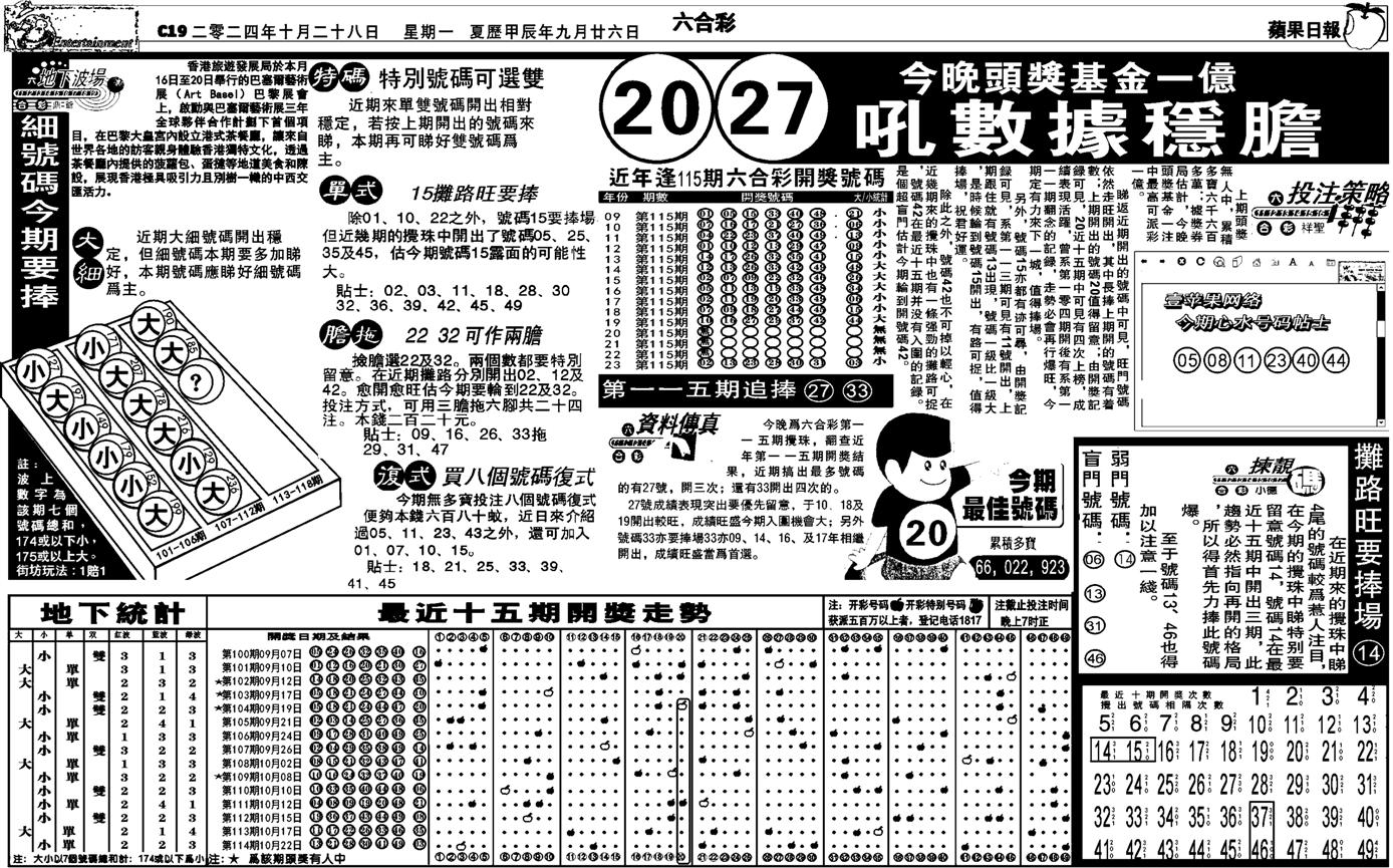 私作苹果报B(自决)-115