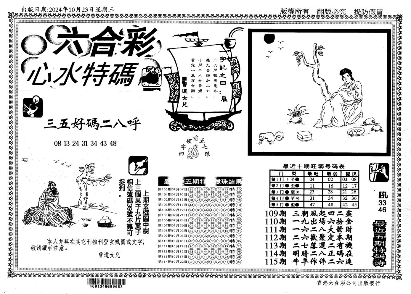 新特码心水-115