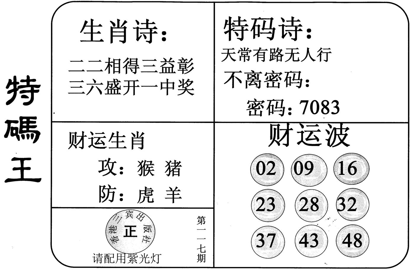 特码王-117