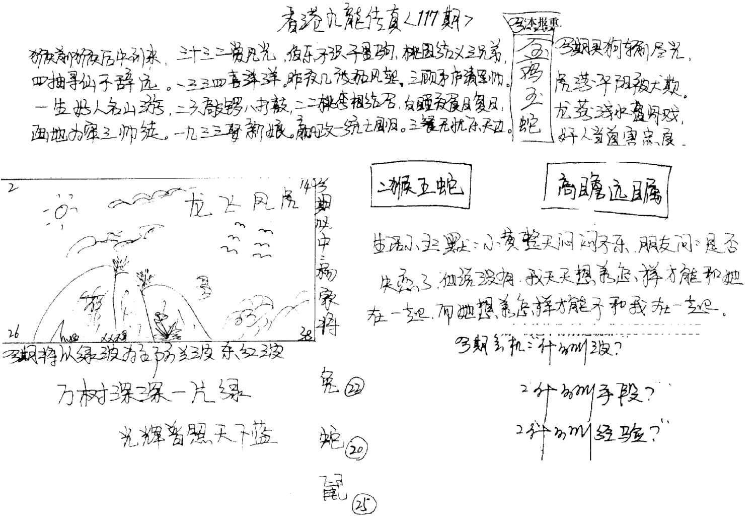 正版手写九龙-117