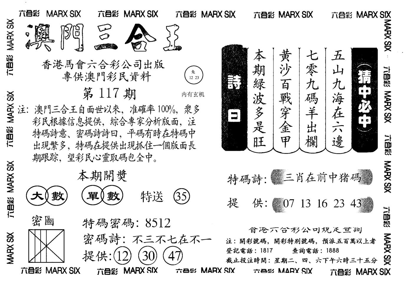 另澳门三合王A-117