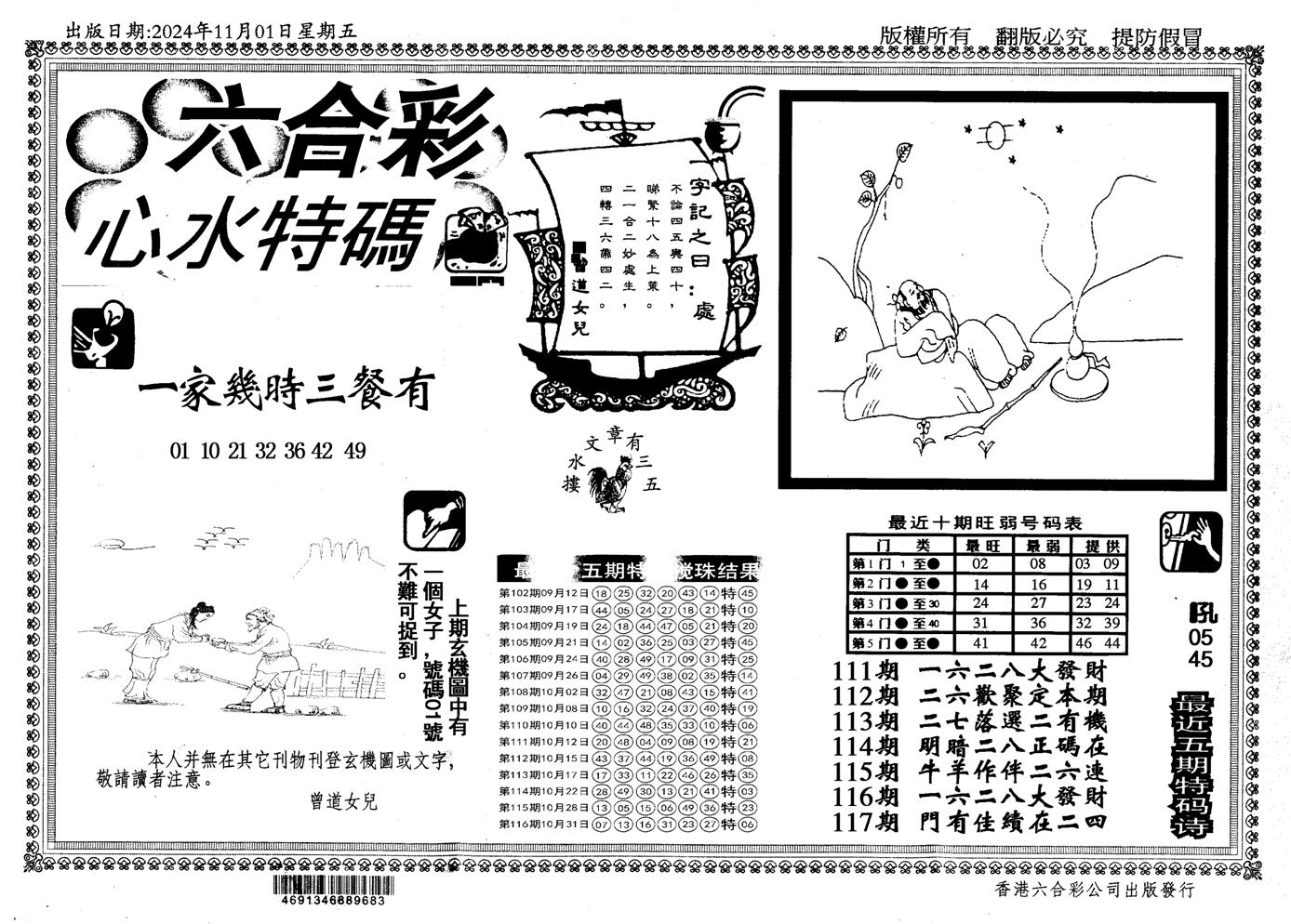 新特码心水-117