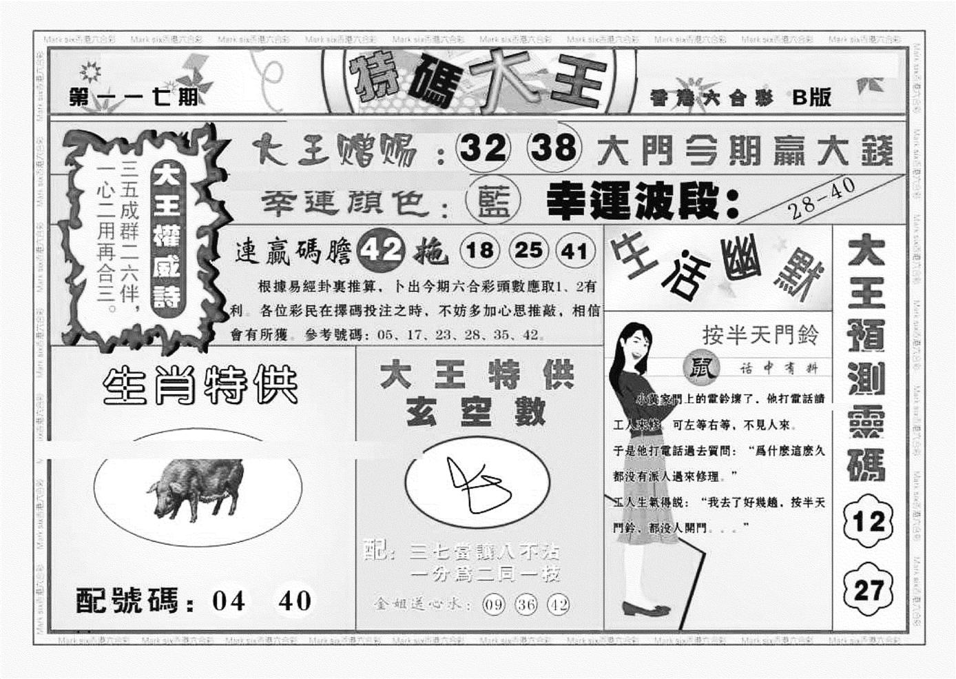 特码大王B（新图）-117