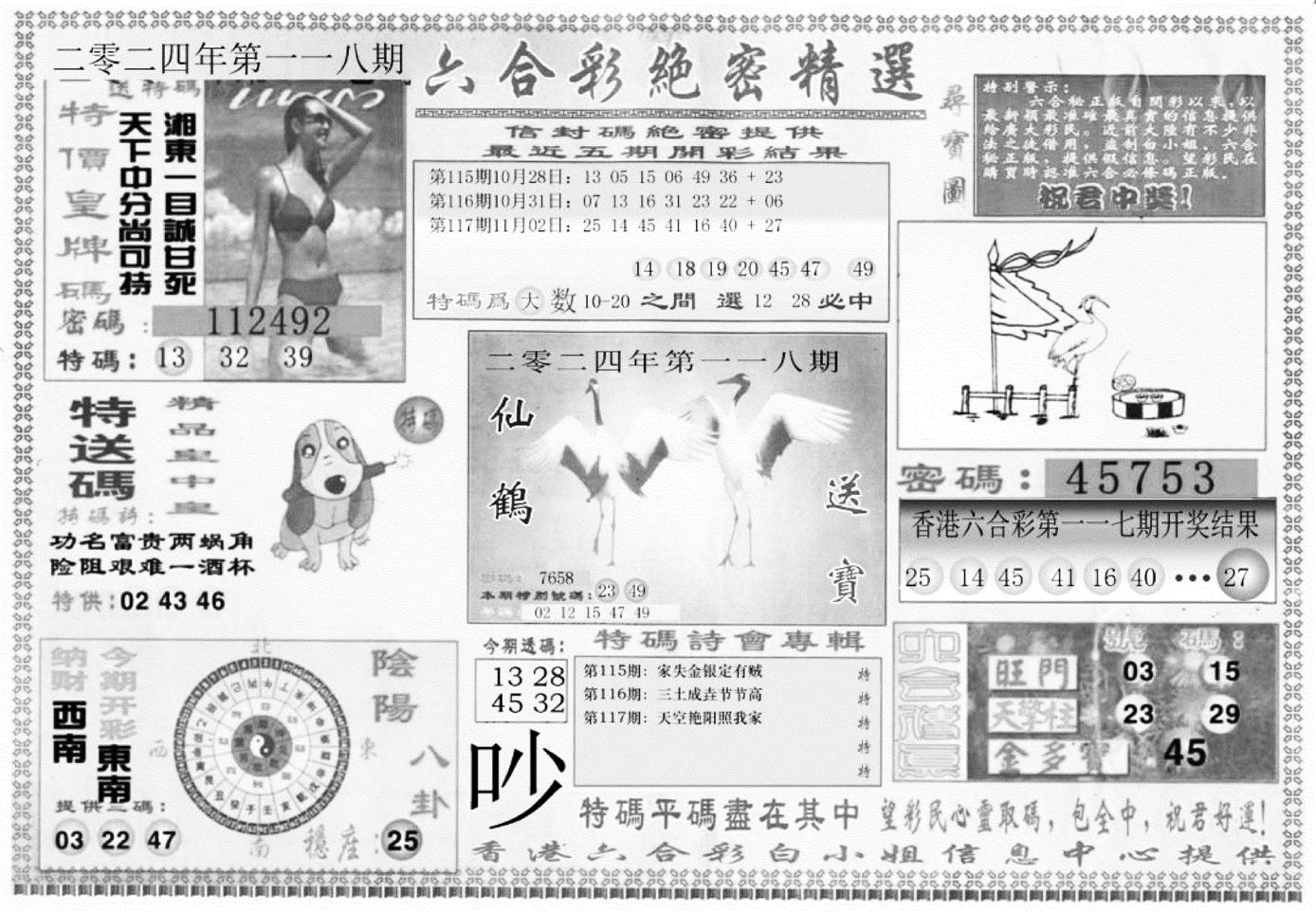 白姐绝密精选A-118