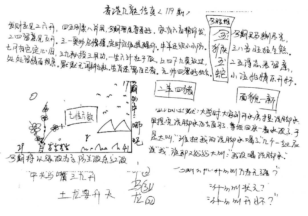 手写九龙内幕A-119