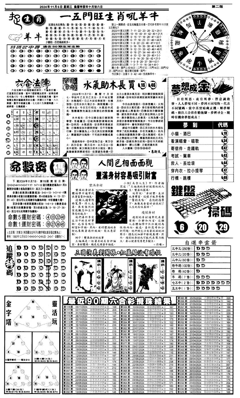 新报跑狗4-119