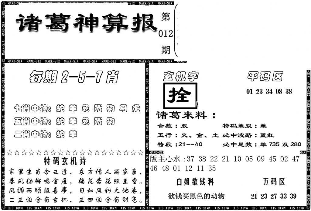 另新诸葛神算报-12