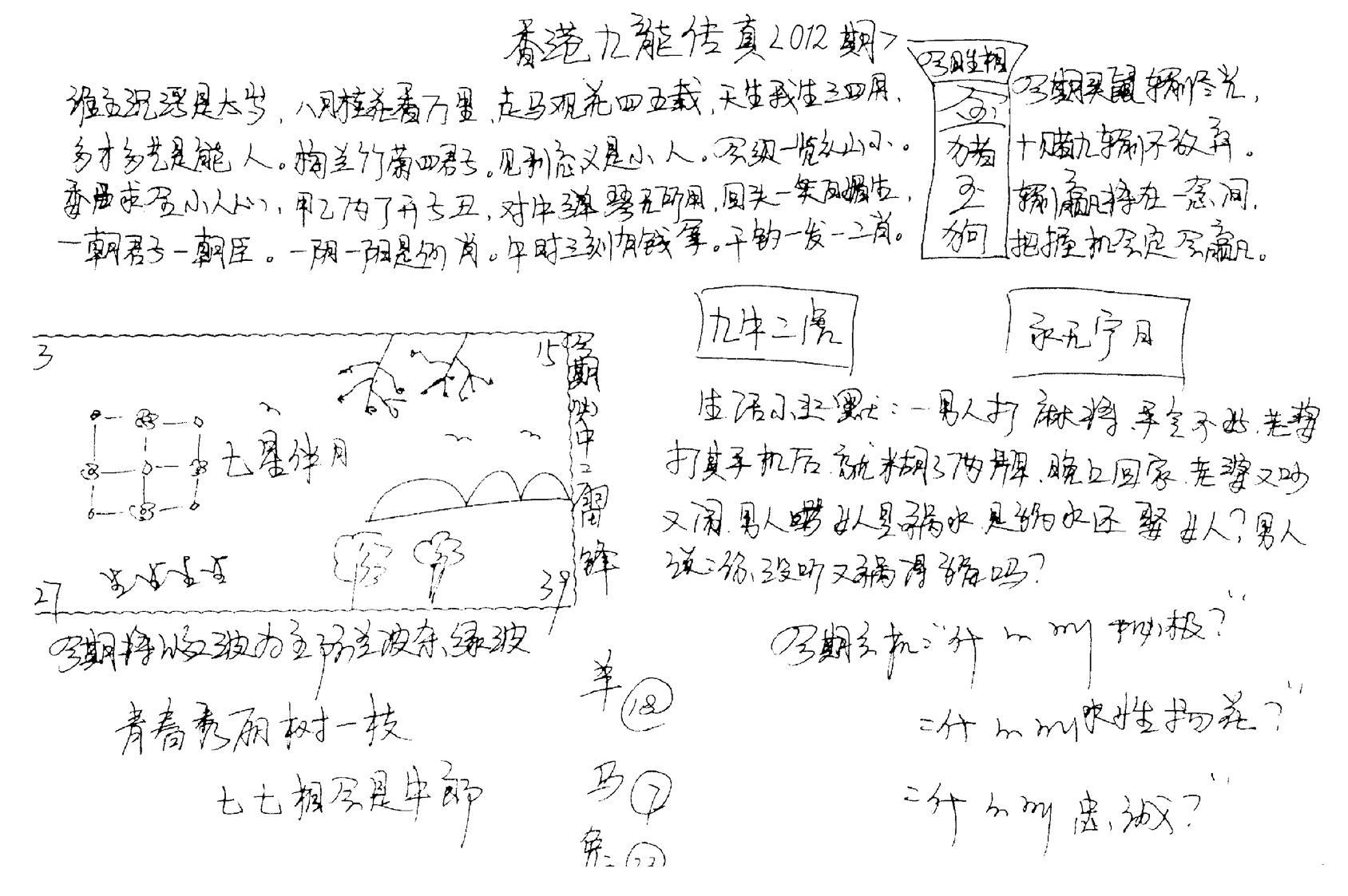 正版手写九龙-12