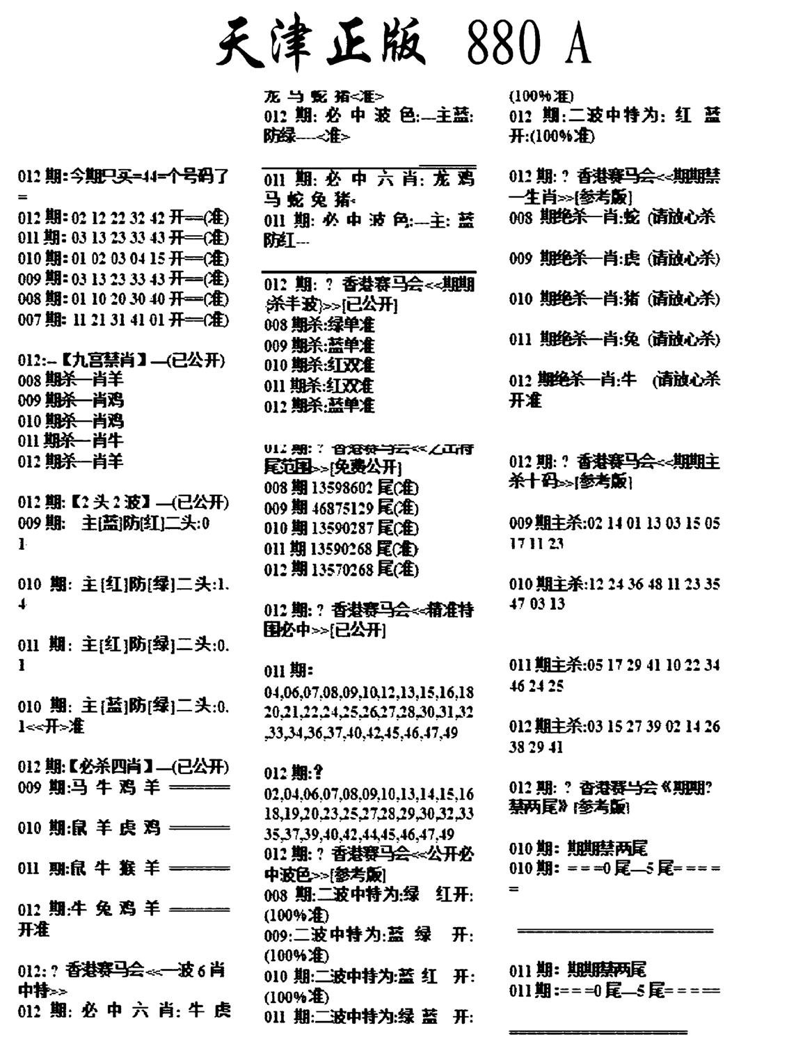 天津正版880A-12