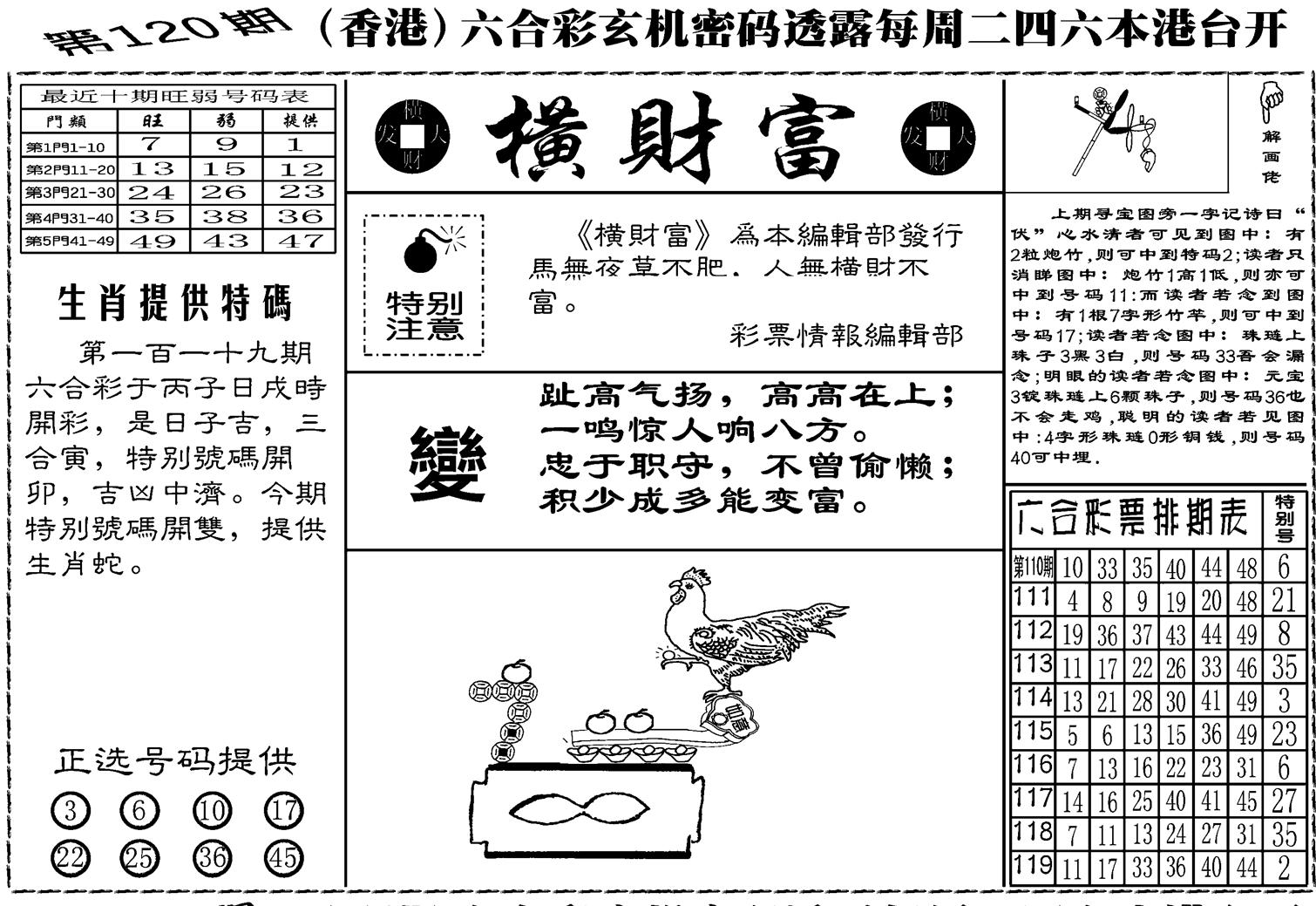 老版横财富-120