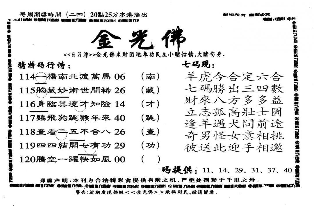 另老金光佛-120