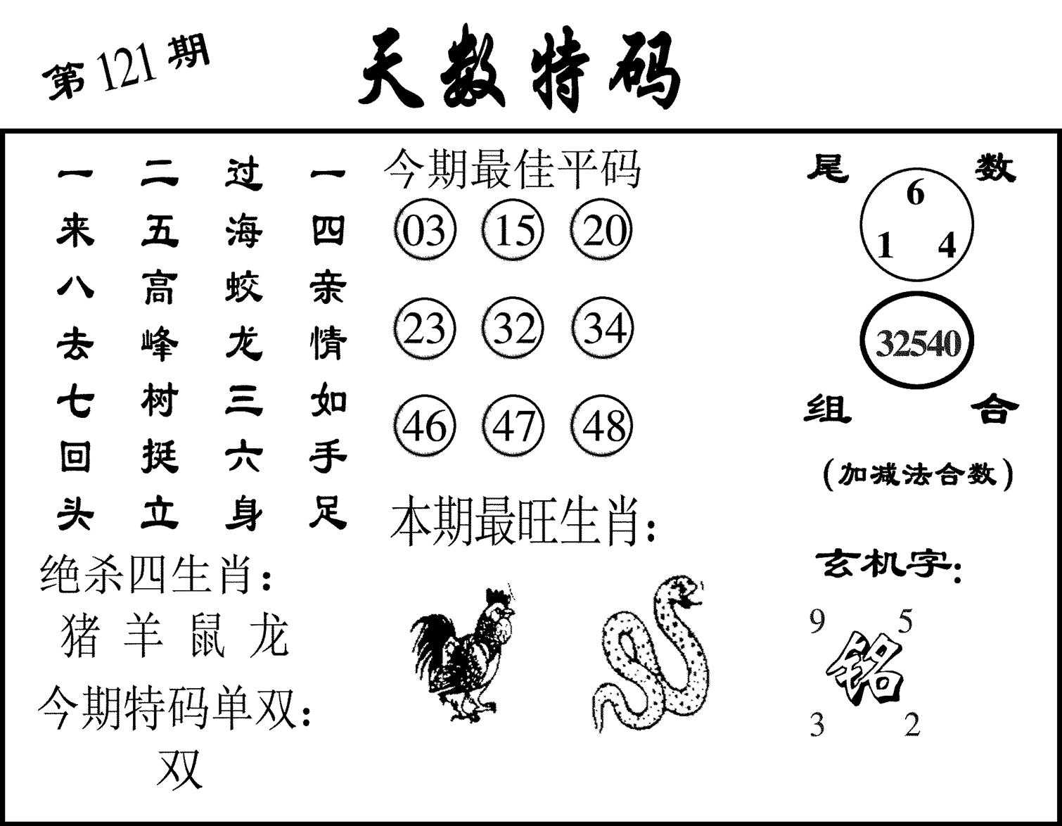 天数特码-121