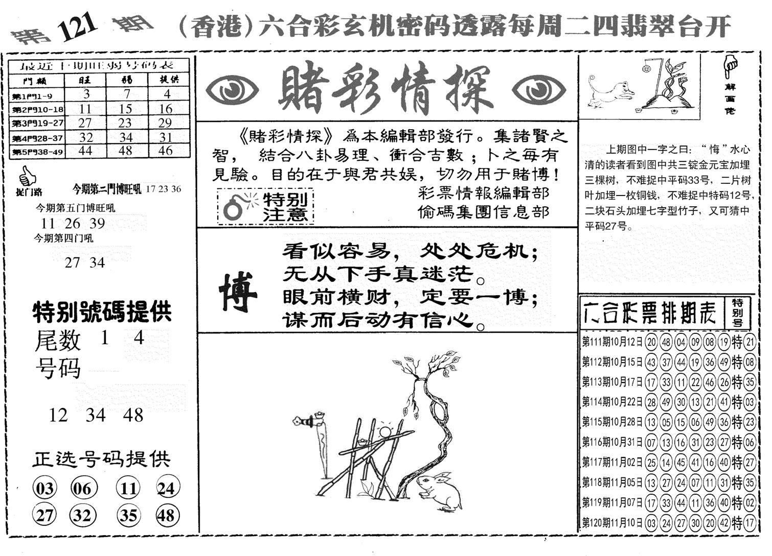 另赌彩情探-121