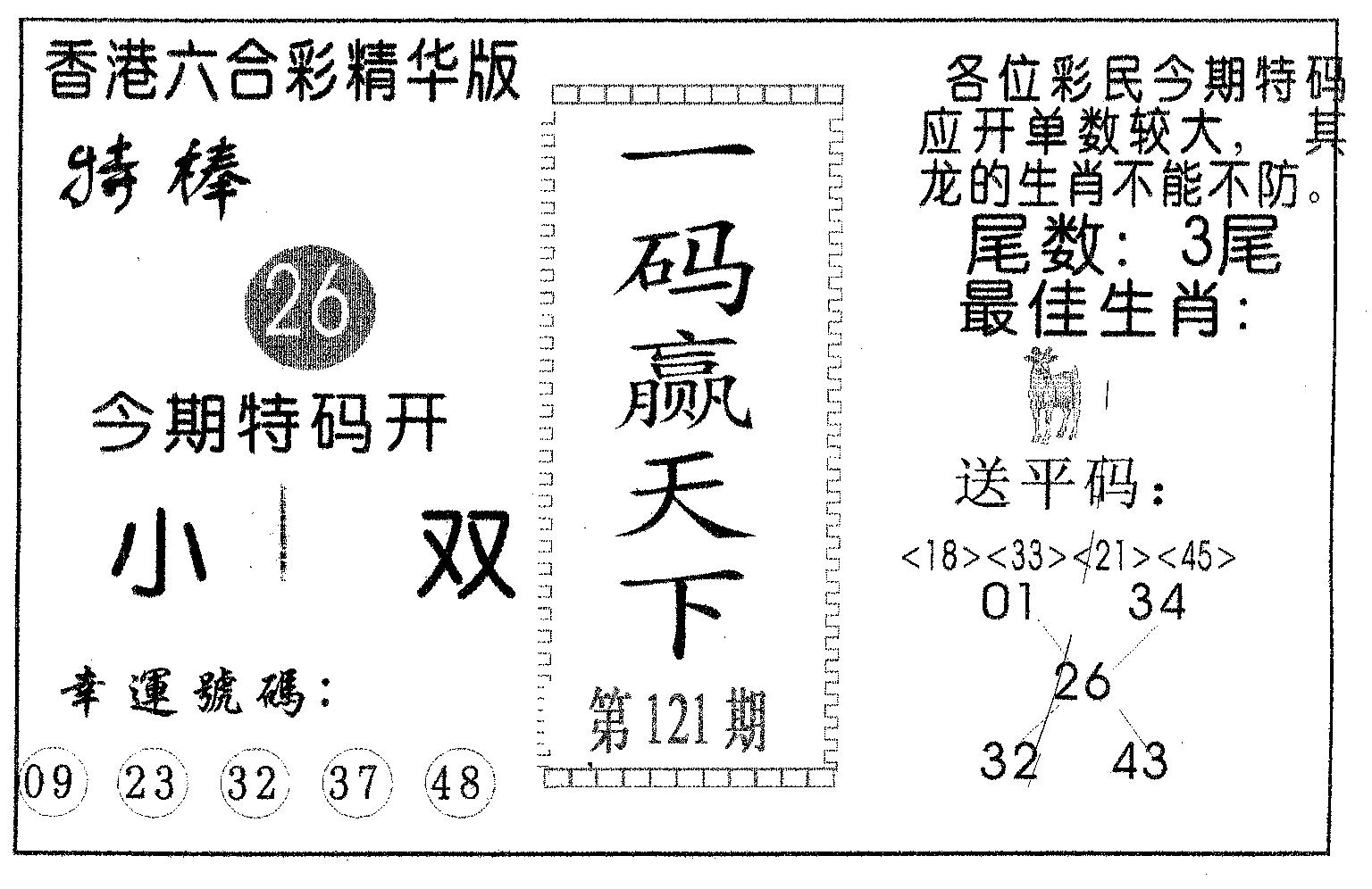 一码赢天下-121