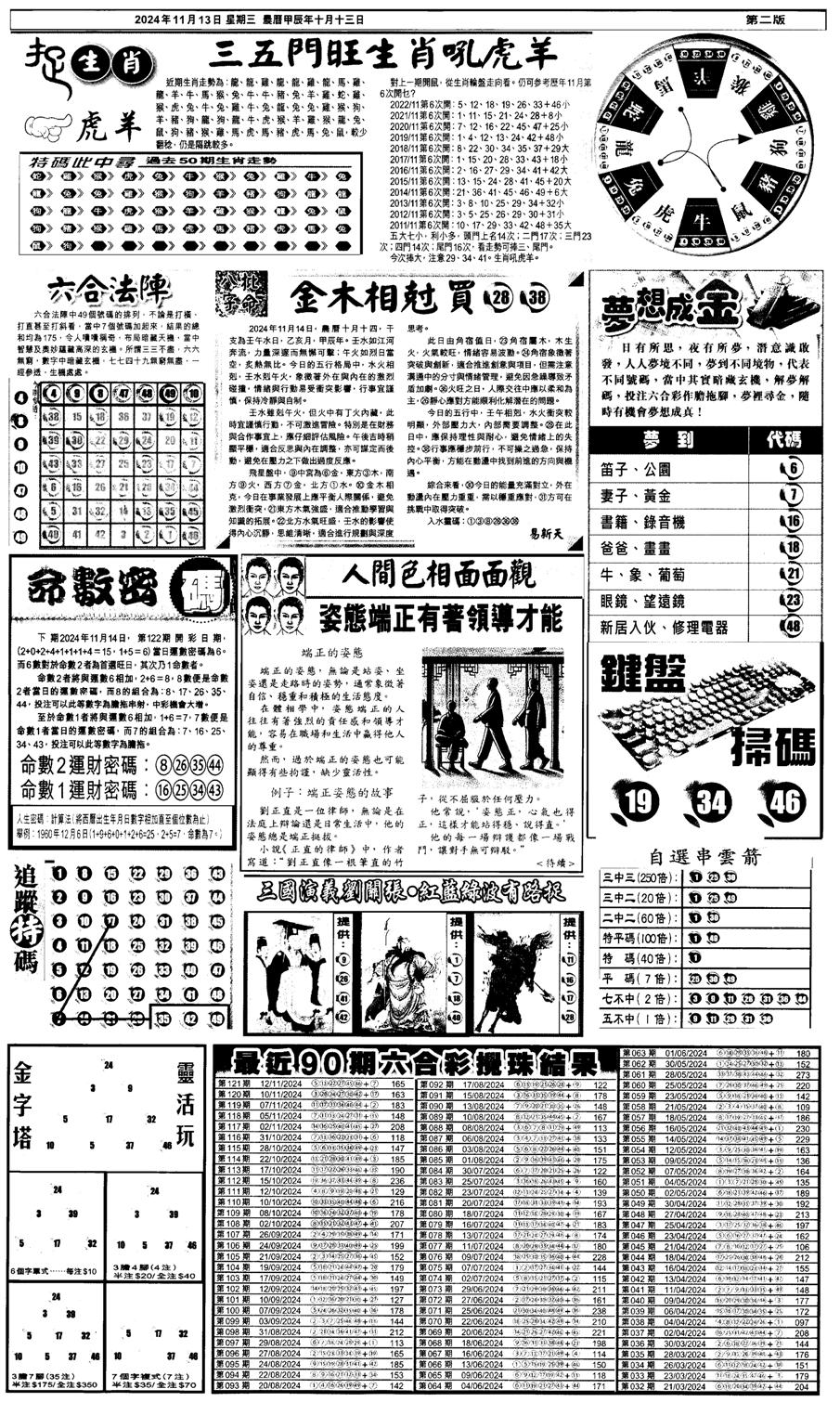 新报跑狗4-122