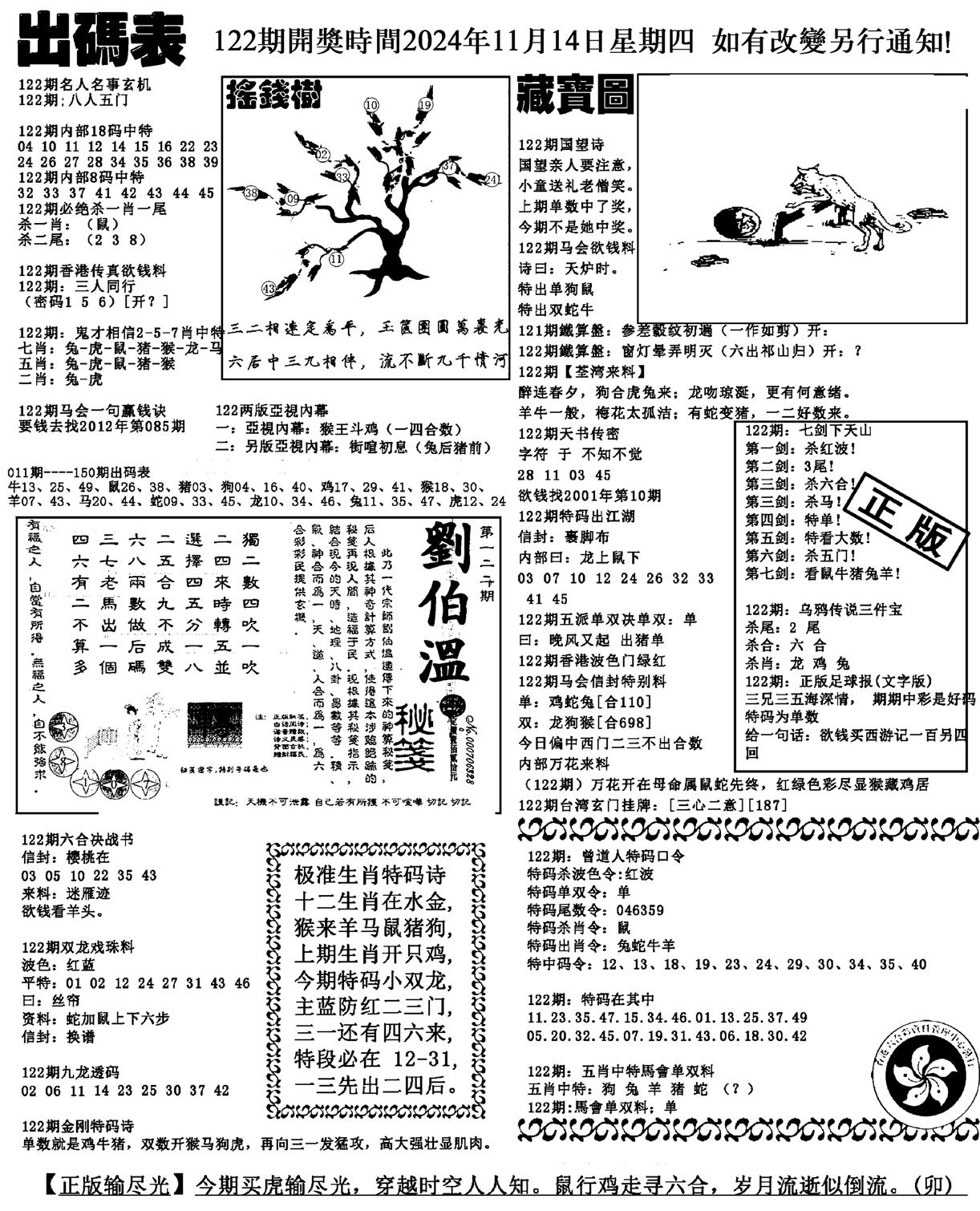 出码表(新料)-122