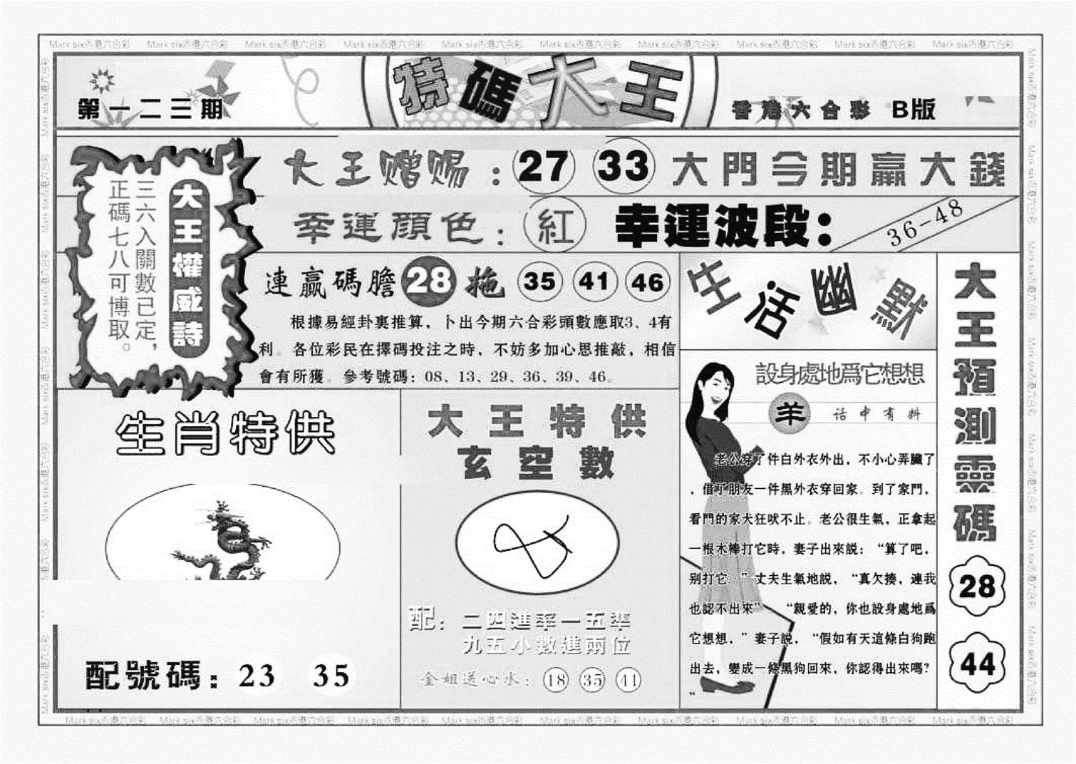 特码大王B（新图）-123