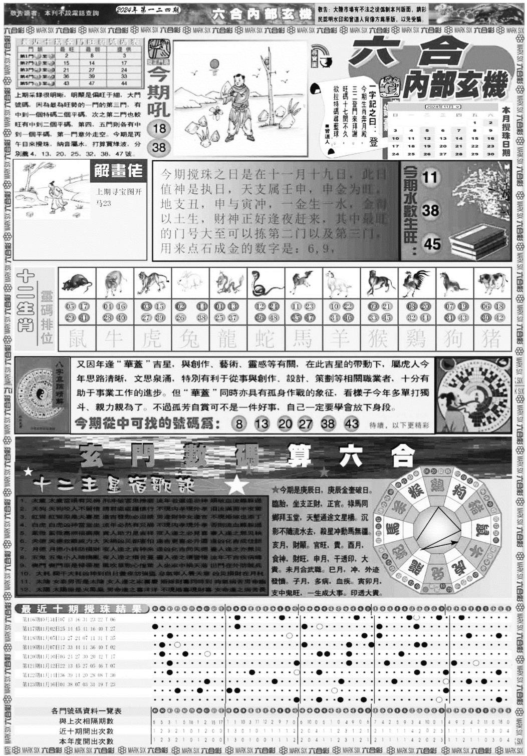 六合内部玄机A-124