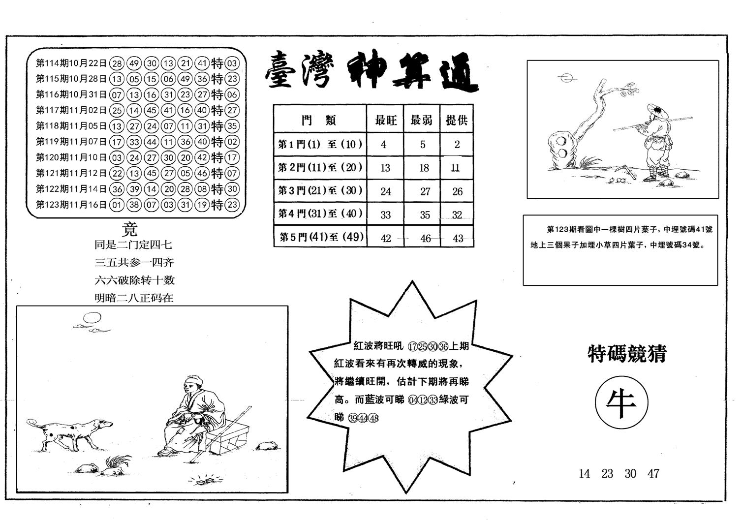 另台湾神算通-124